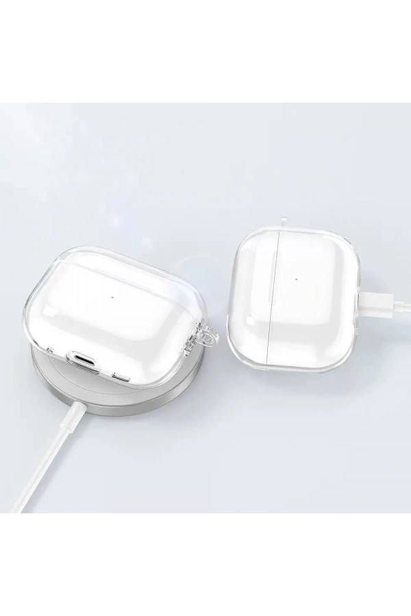 Apple Airpods Pro 3 Kılıf Şeffaf Kristal Silikon Zore Airbag 14 Kılıf