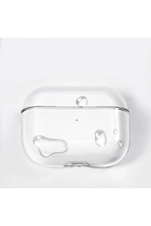 Apple Airpods Pro Kılıf Şeffaf Sert Kristal Zore Airbag 14 Kılıf