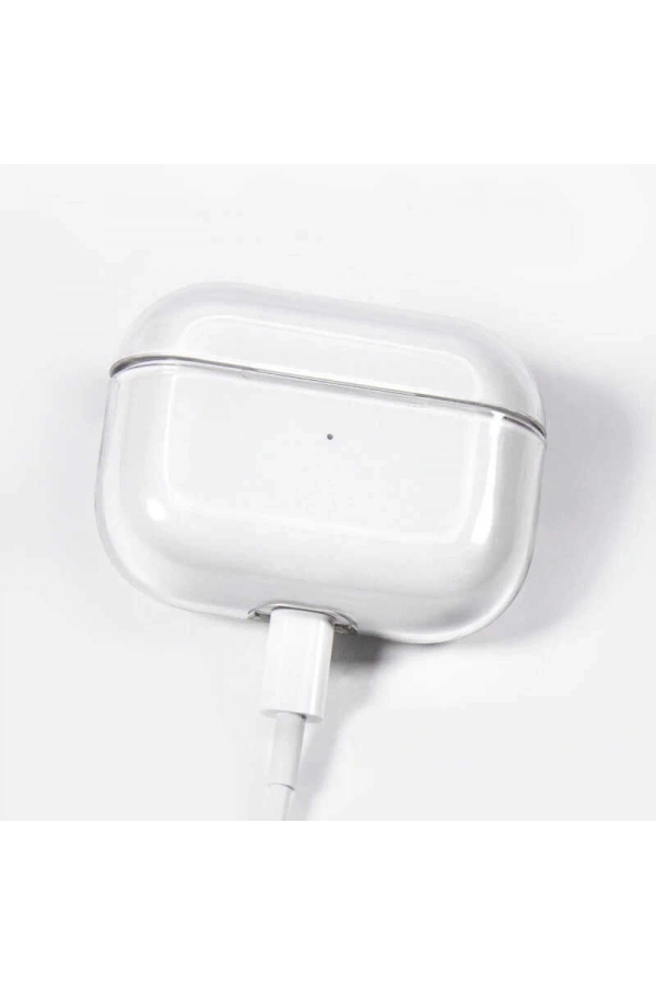 Apple Airpods Pro Kılıf Şeffaf Sert Kristal Zore Airbag 14 Kılıf