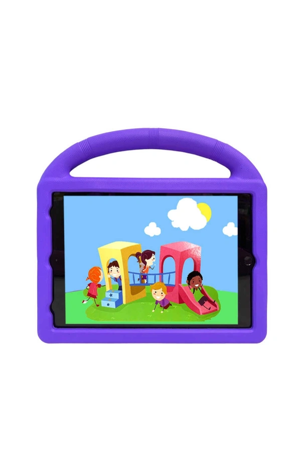 Apple iPad 10.2 (9.Nesil) Zore Wheel Car Tekerlek Standlı Tablet Eva Silikon Kılıf