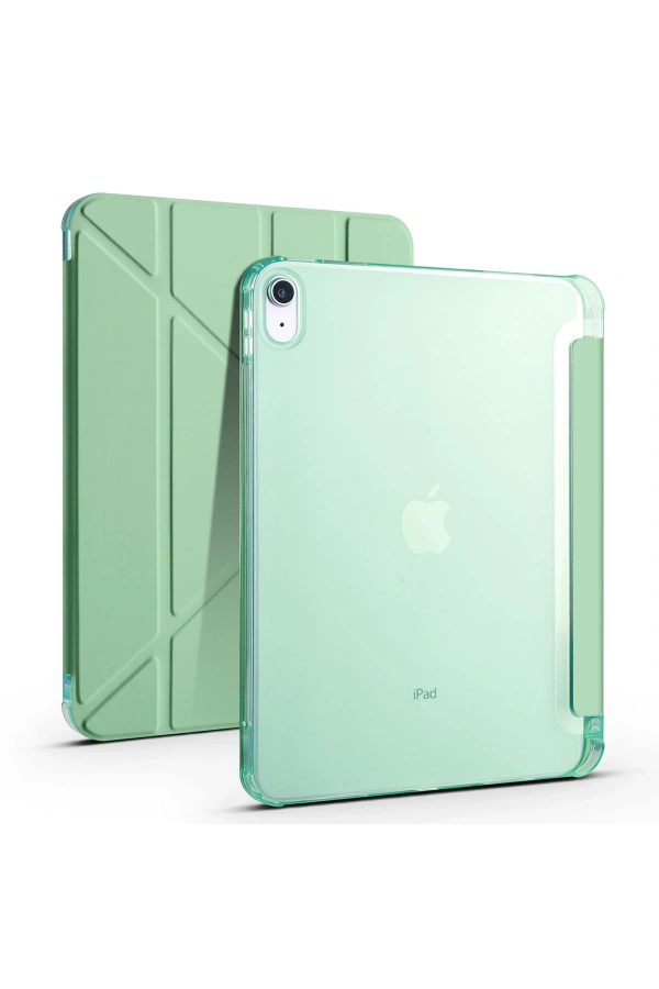 Apple iPad 10.9 2022 (10.Nesil) Kılıf Zore Tri Folding Kalem Bölmeli Standlı Kılıf
