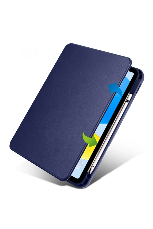 Apple iPad 11.Nesil 2025 Kılıf Zore Termik Kalem Bölmeli Dönebilen Standlı Kılıf