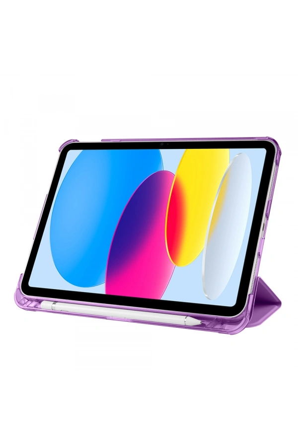 Apple iPad 11.Nesil 2025 Zore Smart Cover Kalem Bölmeli Standlı 1-1 Kılıf