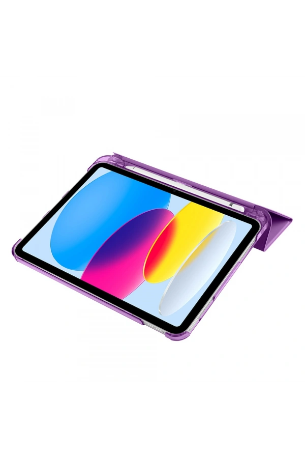 Apple iPad 11.Nesil 2025 Zore Smart Cover Kalem Bölmeli Standlı 1-1 Kılıf