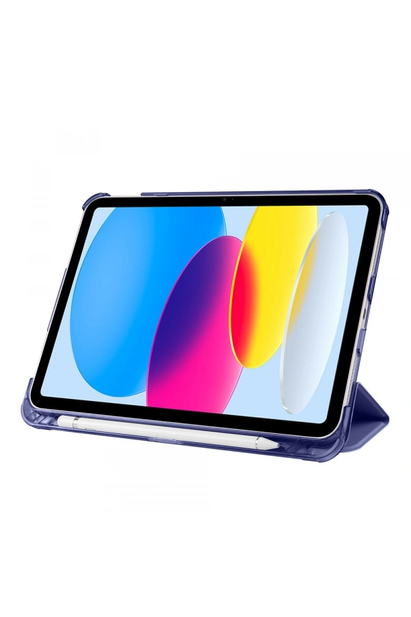 Apple iPad 11.Nesil 2025 Zore Smart Cover Kalem Bölmeli Standlı 1-1 Kılıf
