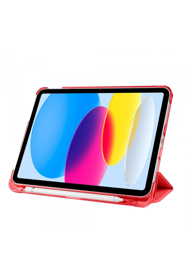 Apple iPad 11.Nesil 2025 Zore Smart Cover Kalem Bölmeli Standlı 1-1 Kılıf
