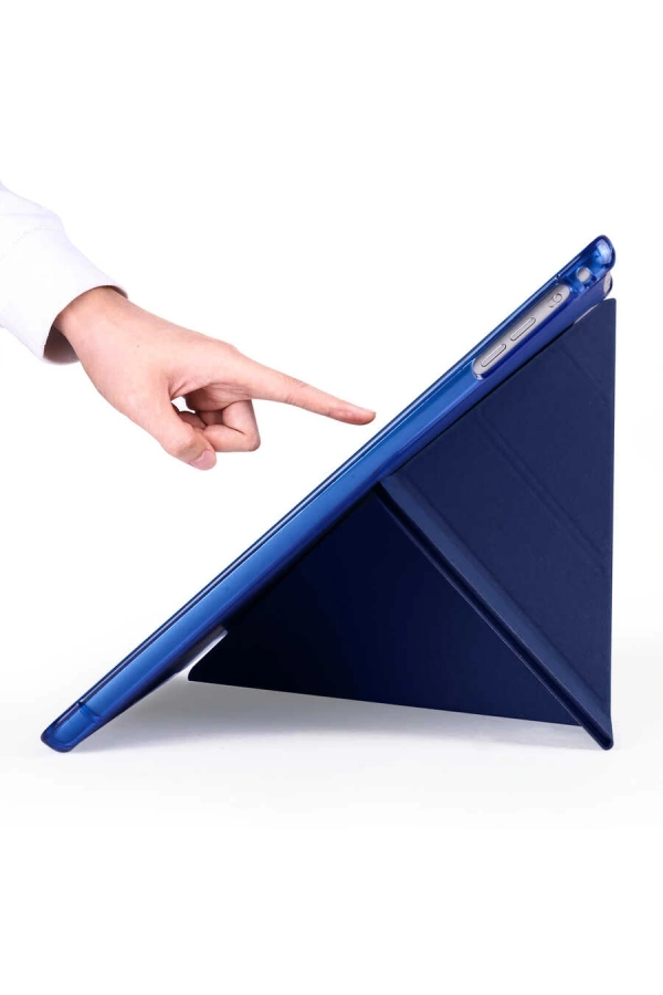 Apple iPad 9.7 2017 (5.Nesil) Kılıf Zore Tri Folding Kalem Bölmeli Standlı Kılıf