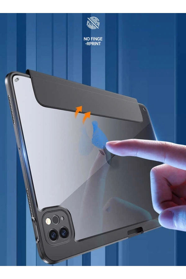 Apple iPad Pro 10.5 (7.Nesil) Kılıf Zore Nort Arkası Şeffaf Standlı Kılıf