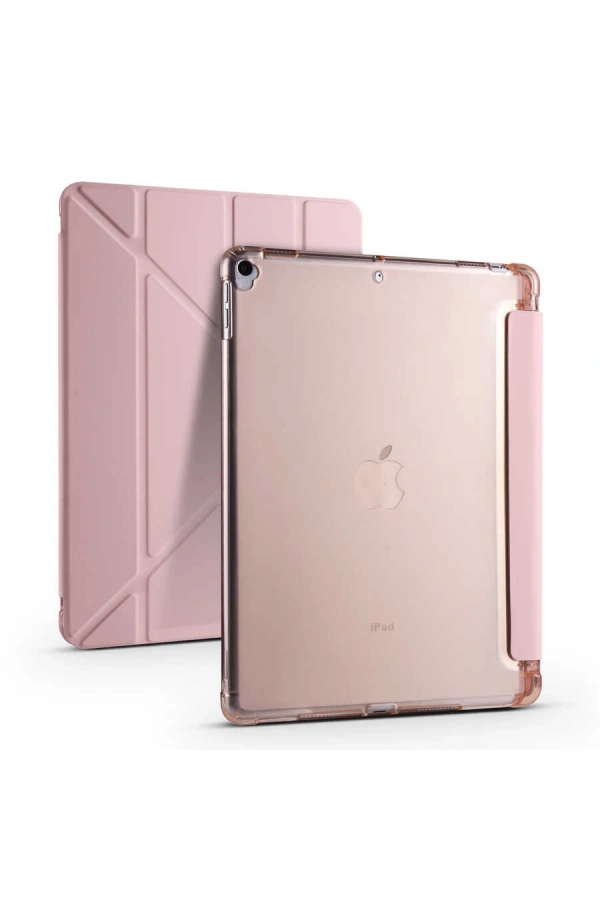 Apple iPad Pro 10.5 (7.Nesil) Kılıf Zore Tri Folding Kalem Bölmeli Standlı Kılıf