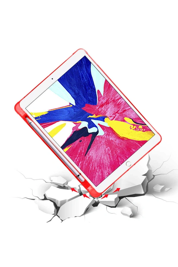 Apple iPad Pro 10.5 (7.Nesil) Kılıf Zore Tri Folding Kalem Bölmeli Standlı Kılıf