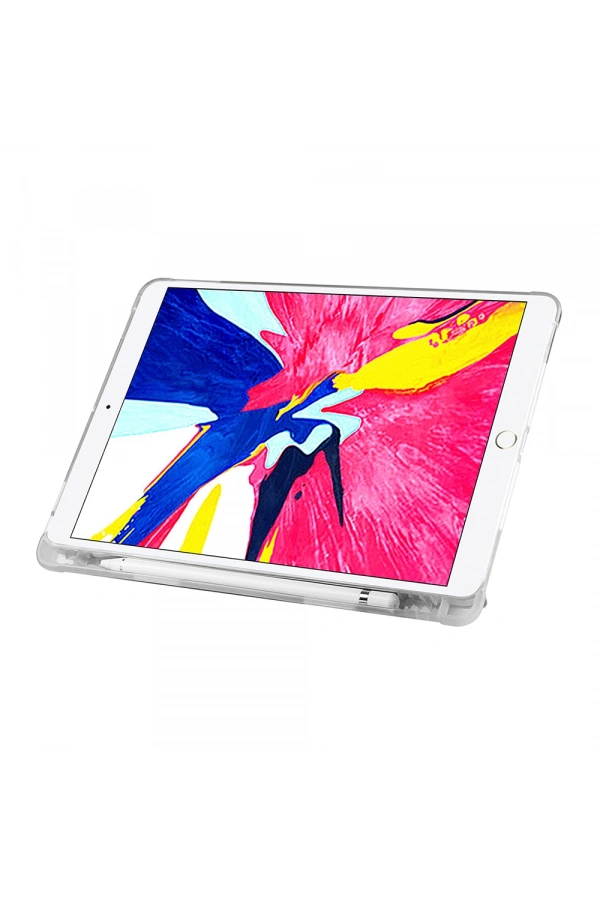 Apple iPad Pro 10.5 (7.Nesil) Kılıf Zore Tri Folding Kalem Bölmeli Standlı Kılıf