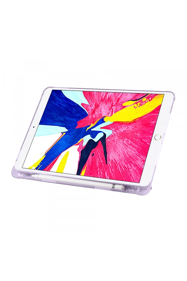 Apple iPad Pro 10.5 (7.Nesil) Kılıf Zore Tri Folding Kalem Bölmeli Standlı Kılıf