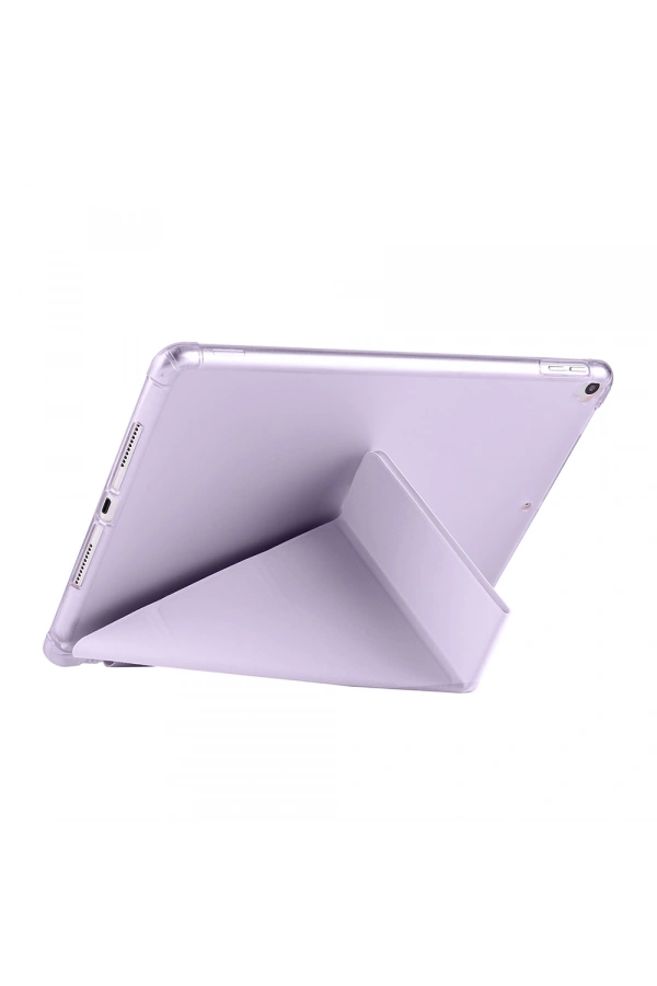 Apple iPad Pro 10.5 (7.Nesil) Kılıf Zore Tri Folding Kalem Bölmeli Standlı Kılıf