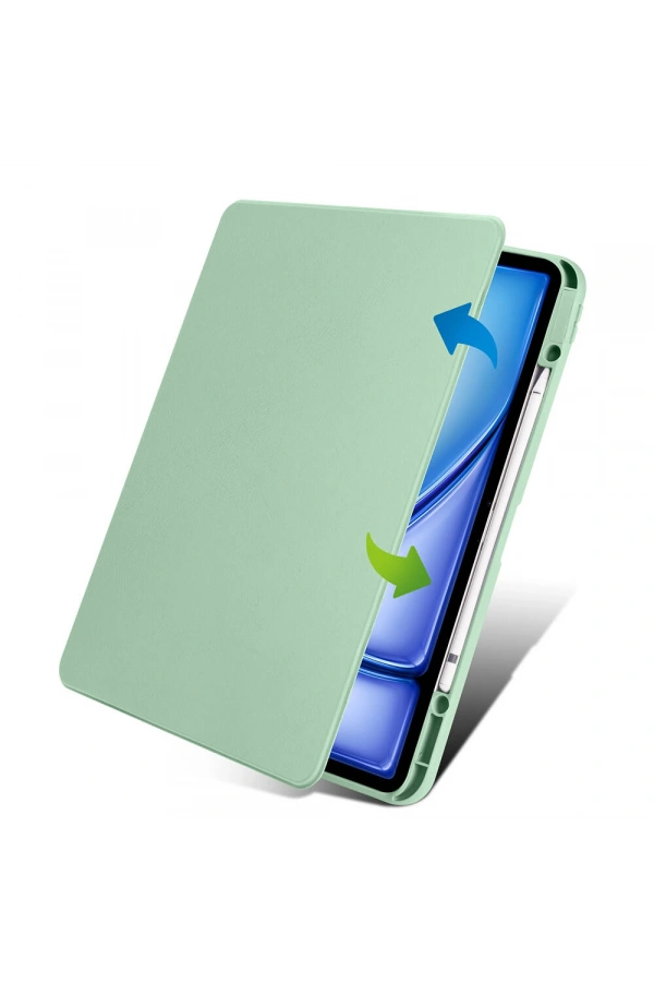 Apple iPad Pro 11 2018 Kılıf Zore Termik Kalem Bölmeli Dönebilen Standlı Kılıf