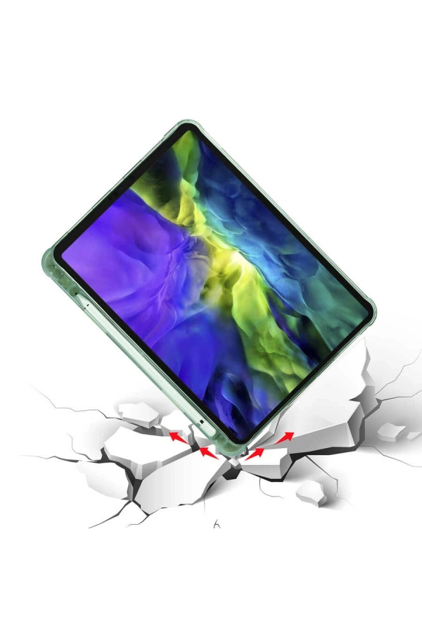 Apple iPad Pro 11 2020 (2.Nesil) Kılıf Zore Tri Folding Kalem Bölmeli Standlı Kılıf