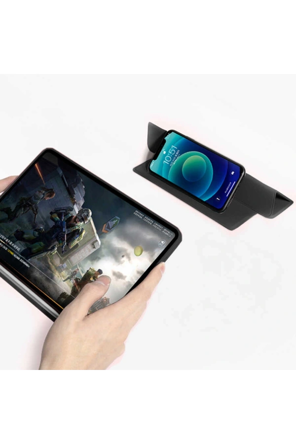 Apple iPad Pro 11 2022 M2 Kılıf Zore Nort Arkası Şeffaf Standlı Kılıf