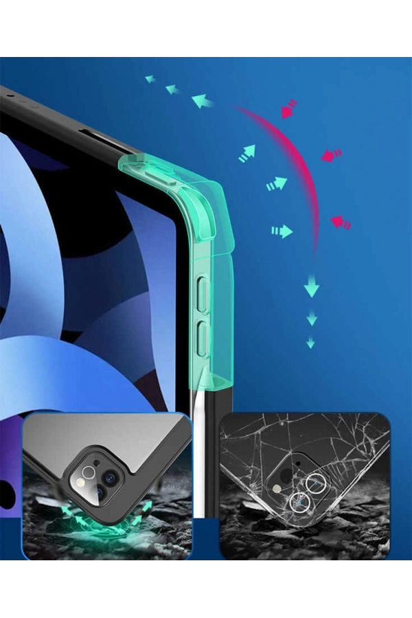 Apple iPad Pro 11 2022 M2 Kılıf Zore Nort Arkası Şeffaf Standlı Kılıf