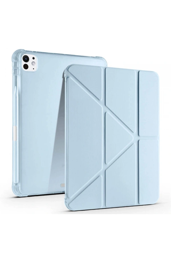 Apple iPad Pro 11 2024 Kılıf Zore Tri Folding Kalem Bölmeli Standlı Kılıf