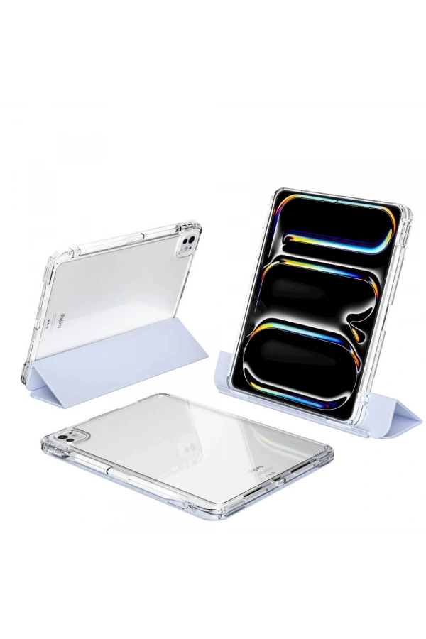 ​​​Apple iPad Pro 11 2025 M5 Kılıf Magnetik Ayrılabilen Airbagli Zore Sliding Tablet Kılıfı