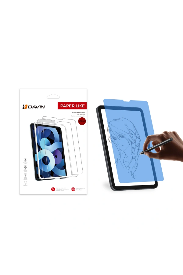 Apple iPad Pro 12.9 2015 Kağıt Hisli Mat ​​​​​​​​​​​​​​​Davin Paper Like Ekran Koruyucu
