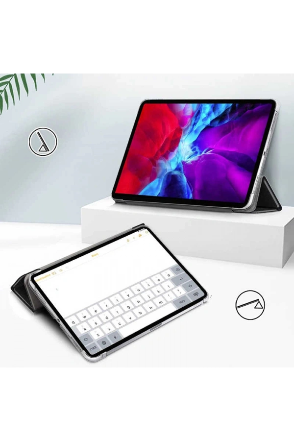 Apple iPad Pro 12.9 2020 (4.Nesil) Zore Smart Cover Standlı 1-1 Kılıf