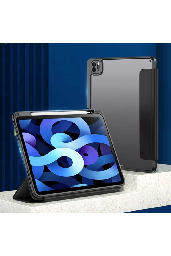 Apple iPad Pro 12.9 2022 M2 Kılıf Zore Nort Arkası Şeffaf Standlı Kılıf