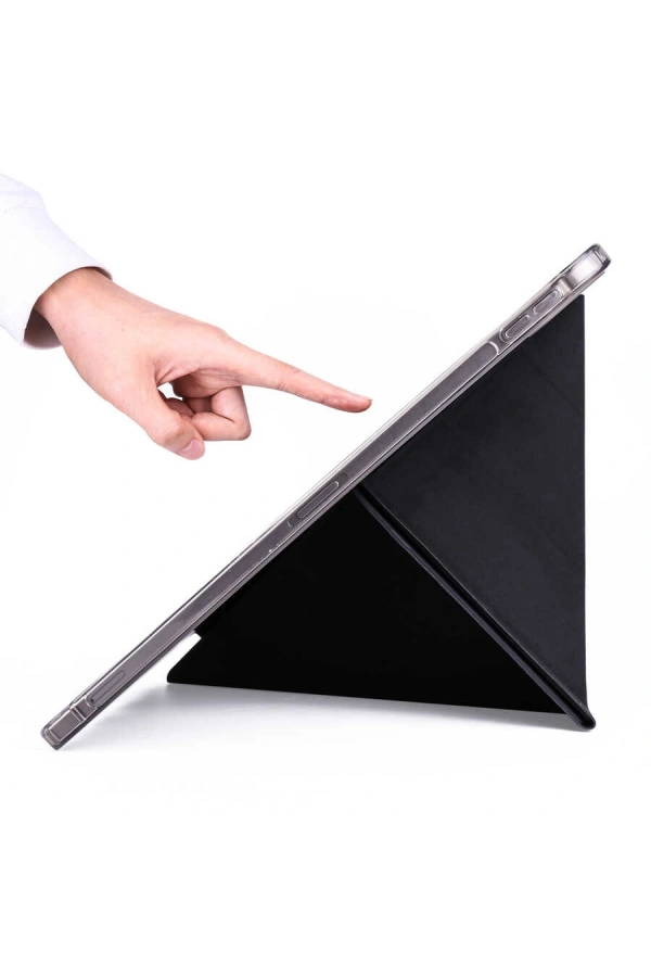 Apple iPad Pro 12.9 2022 M2 Kılıf Zore Tri Folding Kalem Bölmeli Standlı Kılıf