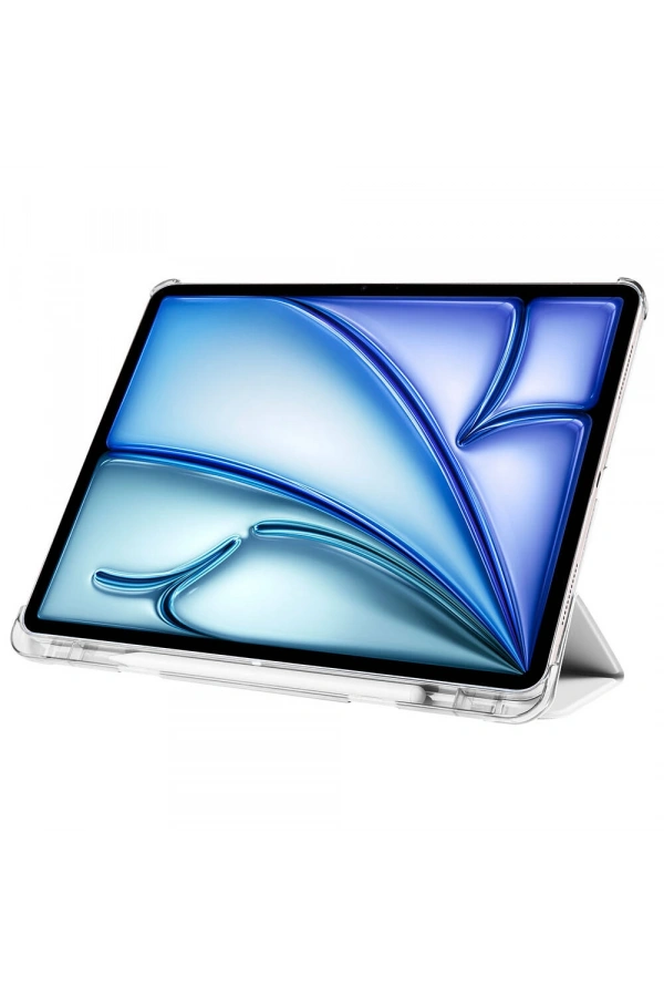 Apple iPad Pro 12.9 2022 M2 Zore Smart Cover Kalem Bölmeli Standlı 1-1 Kılıf