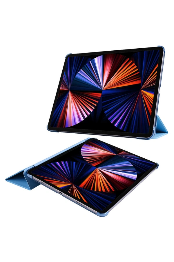 Apple iPad Pro 12.9 2022 M2 Zore Smart Cover Standlı 1-1 Kılıf