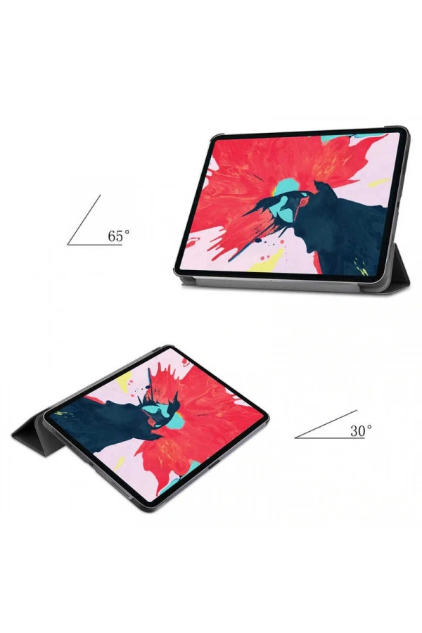 Apple iPad Pro 12.9 2022 M2 Zore Smart Cover Standlı 1-1 Kılıf