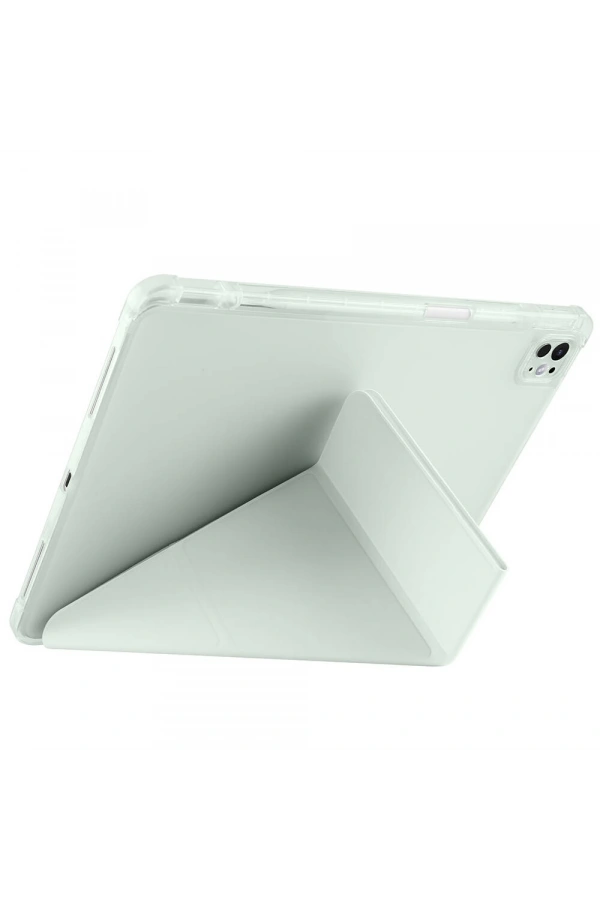 Apple iPad Pro 13 2024 Kılıf Zore Tri Folding Kalem Bölmeli Standlı Kılıf