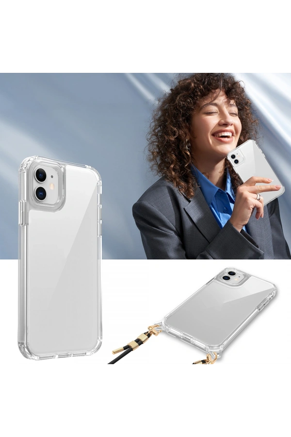 Apple iPhone 11 Kılıf Airbagli Takılabilir Askı Aparatlı Zore Snap Silikon Kapak