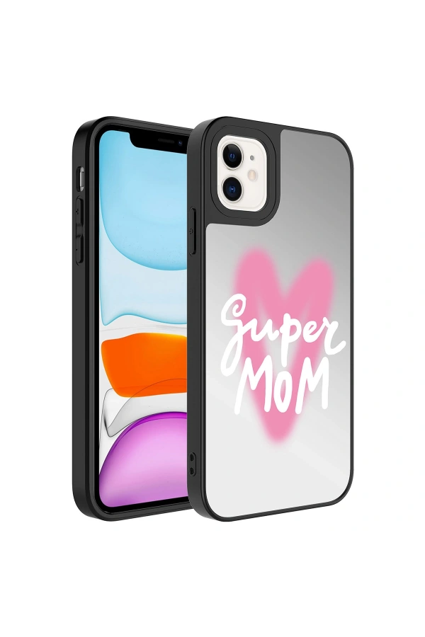 Apple iPhone 11 Kılıf Aynalı Desenli Kamera Korumalı Parlak Zore Mirror Kapak