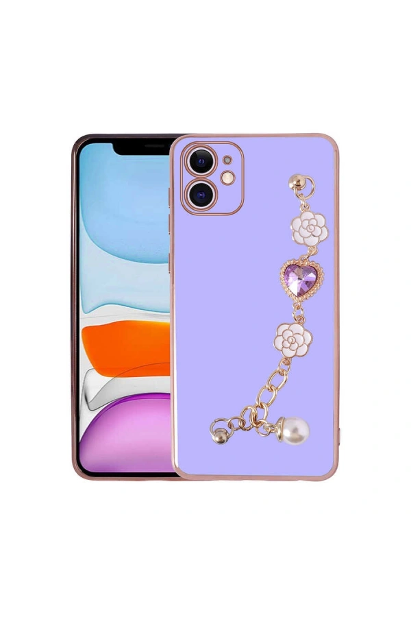 Apple iPhone 11 Kılıf El Tutamaçlı Kamera Korumalı Zore Taka Silikon Kapak