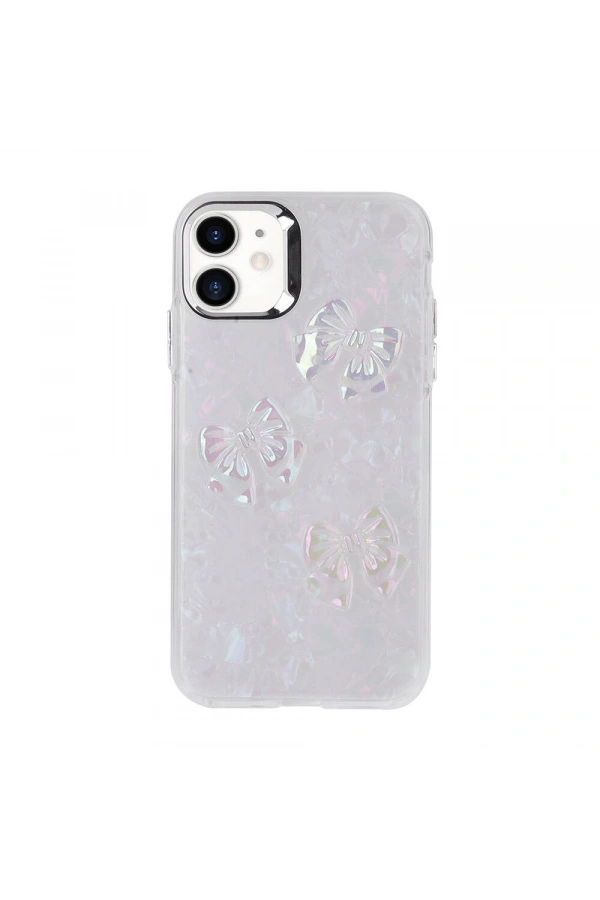 Apple iPhone 11 Kılıf Kabartma Figürlü Parlak Zore Eralli Silikon Kapak