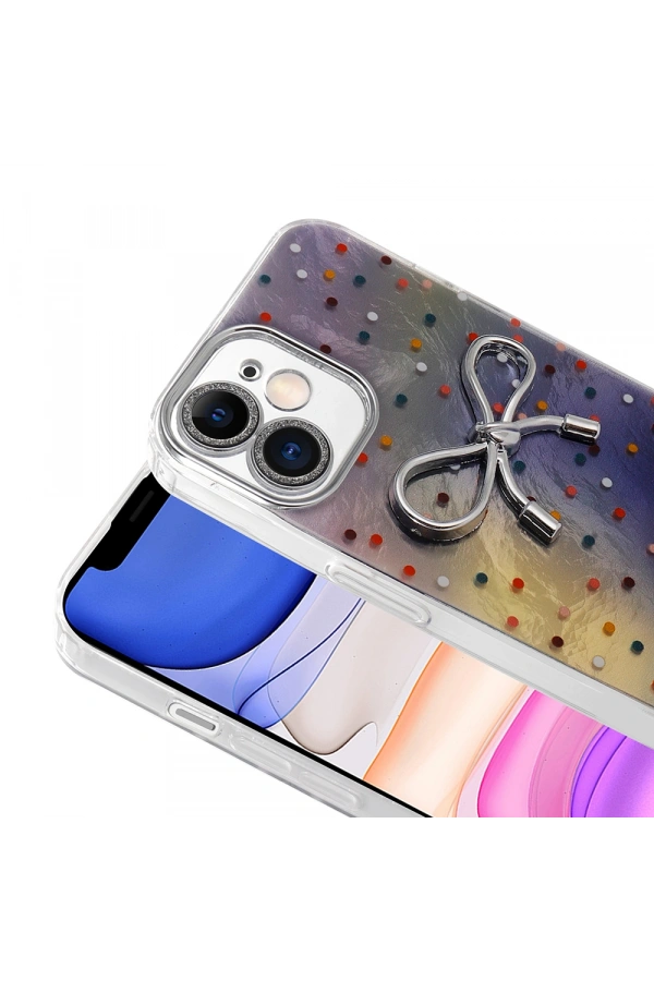 Apple iPhone 11 Kılıf Kamera Korumalı Figürlü Zore Ponti Silikon Kapak
