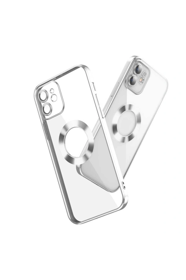 Apple iPhone 11 Kılıf Kamera Korumalı Logo Gösteren Zore Omega Kapak