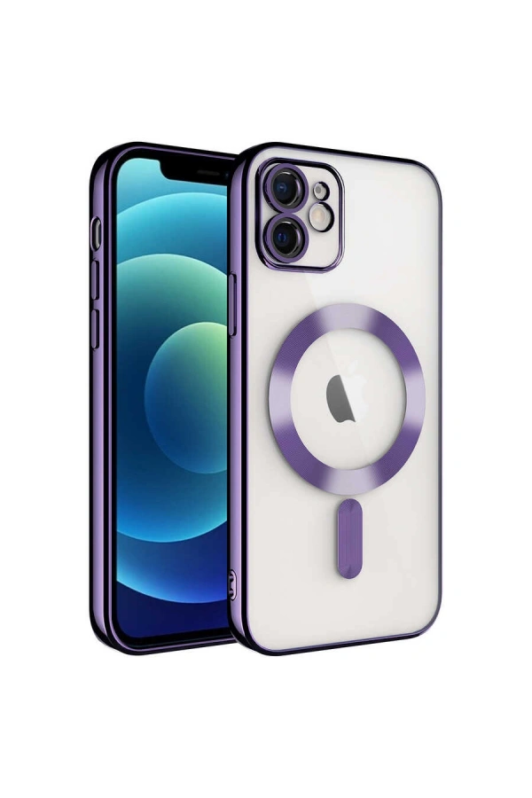 Apple iPhone 11 Kılıf Kamera Korumalı M-safe Wireless Şarj Özellikli Zore Demre Kapak