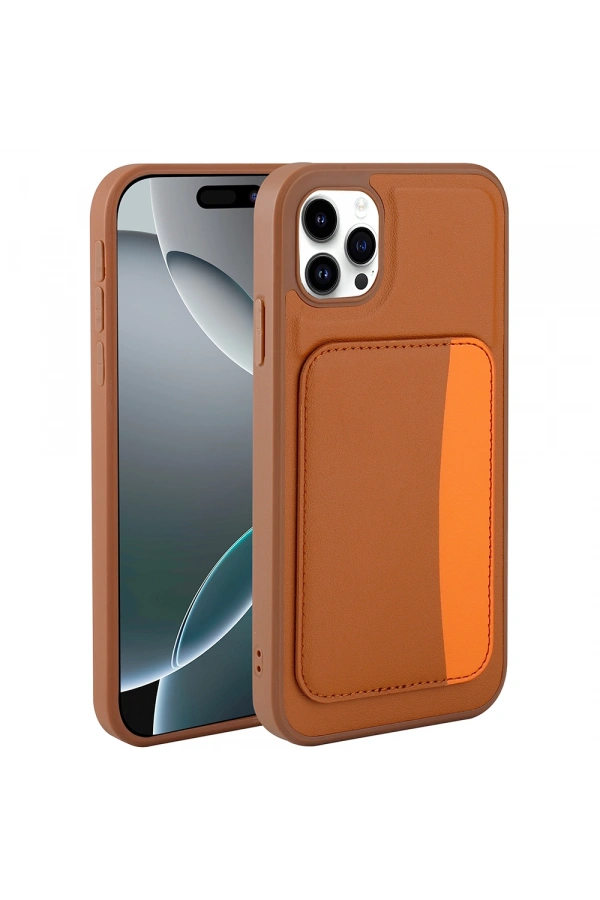 Apple iPhone 11 Kılıf Kartlıklı Zore X-Kart Silikon Kapak