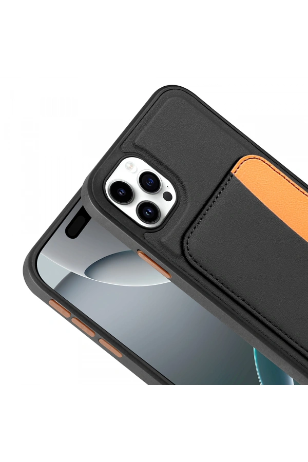 Apple iPhone 11 Kılıf Kartlıklı Zore X-Kart Silikon Kapak