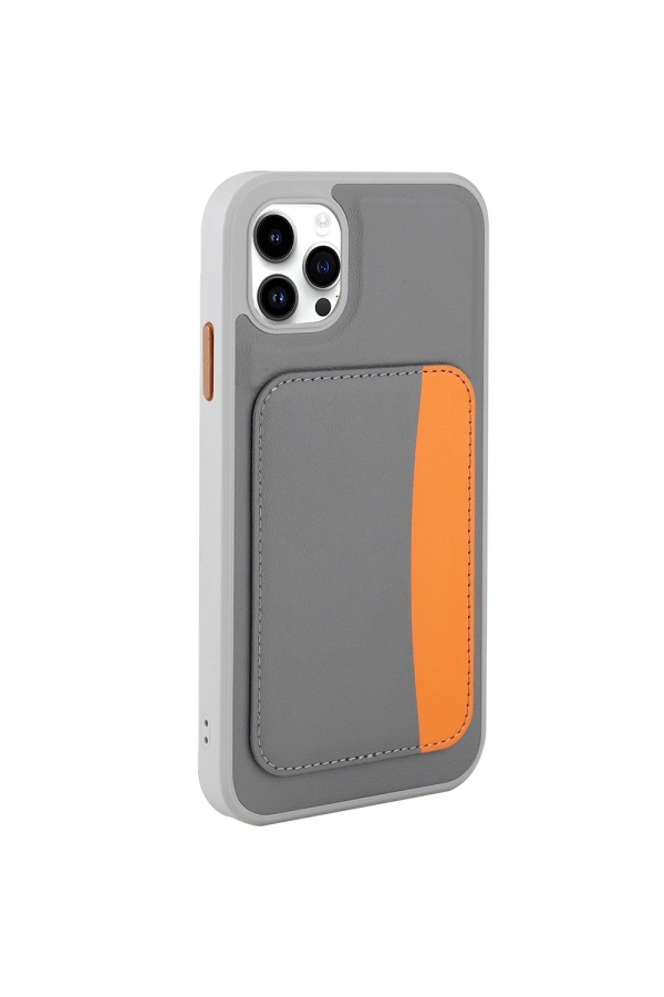Apple iPhone 11 Kılıf Kartlıklı Zore X-Kart Silikon Kapak