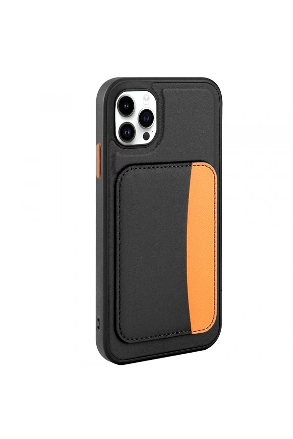 Apple iPhone 11 Kılıf Kartlıklı Zore X-Kart Silikon Kapak