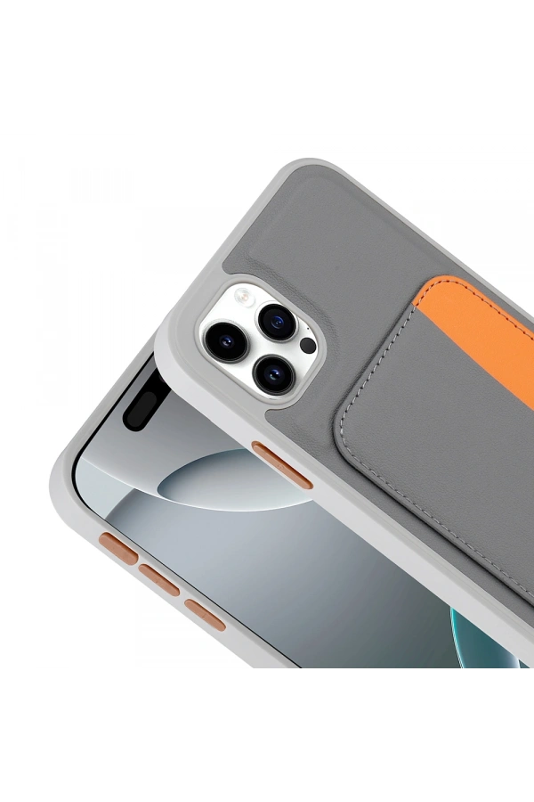 Apple iPhone 11 Kılıf Kartlıklı Zore X-Kart Silikon Kapak
