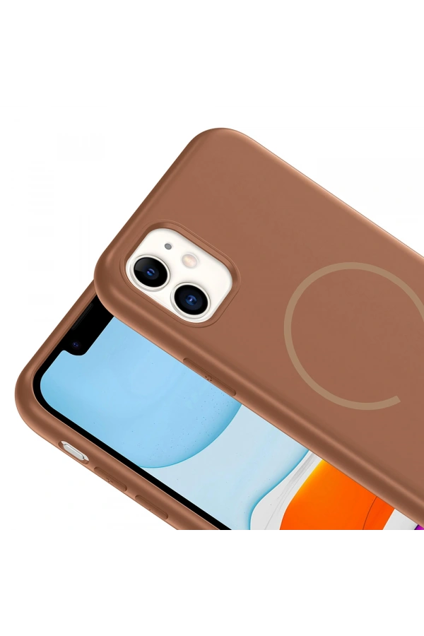 Apple iPhone 11 Kılıf M-safe Şarj Özellikli Zore Meta Kapak