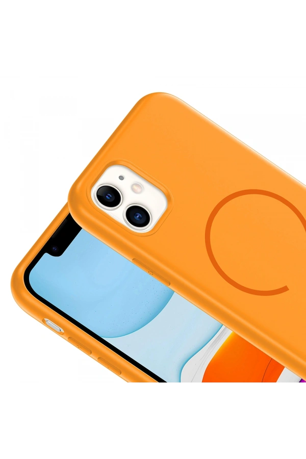 Apple iPhone 11 Kılıf M-safe Şarj Özellikli Zore Meta Kapak