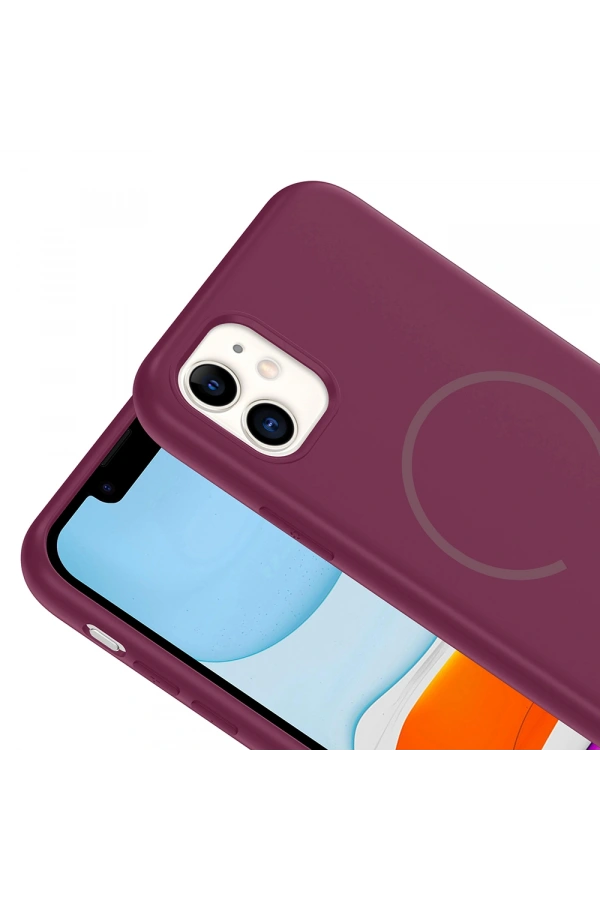 Apple iPhone 11 Kılıf M-safe Şarj Özellikli Zore Meta Kapak