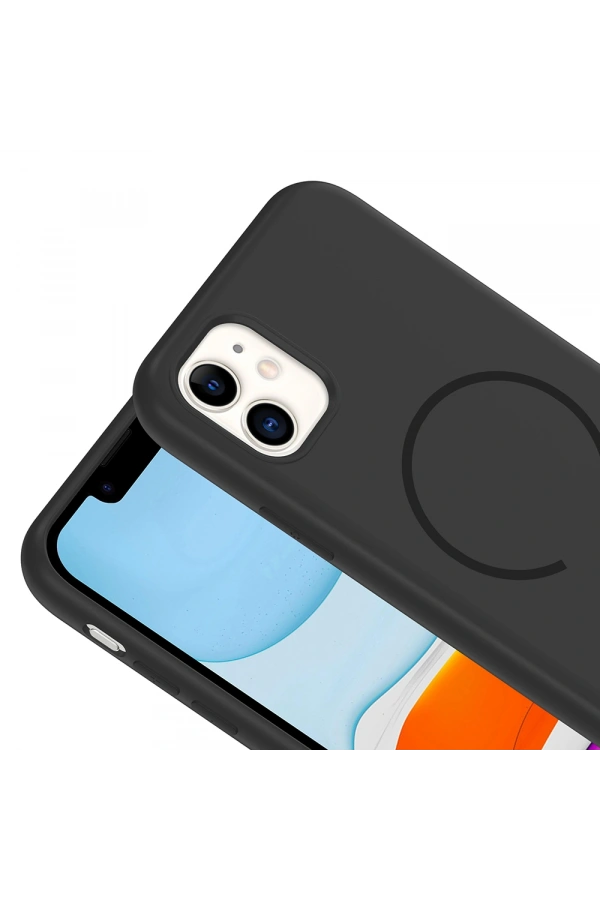 Apple iPhone 11 Kılıf M-safe Şarj Özellikli Zore Meta Kapak