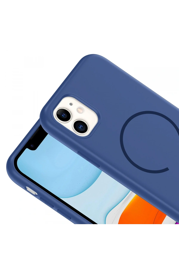 Apple iPhone 11 Kılıf M-safe Şarj Özellikli Zore Meta Kapak