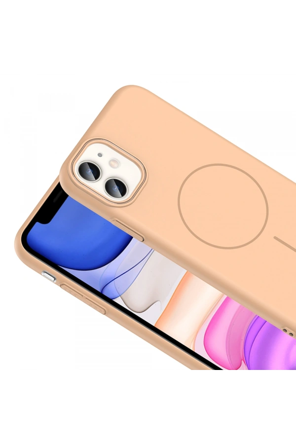 Apple iPhone 11 Kılıf M-safe Şarj Özellikli Zore Ruby Sert Kapak