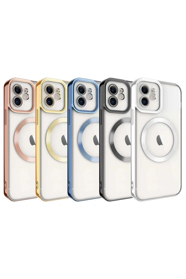 Apple iPhone 11 Kılıf M-safe Wireless Şarj Özellikli Zore Setro Silikon